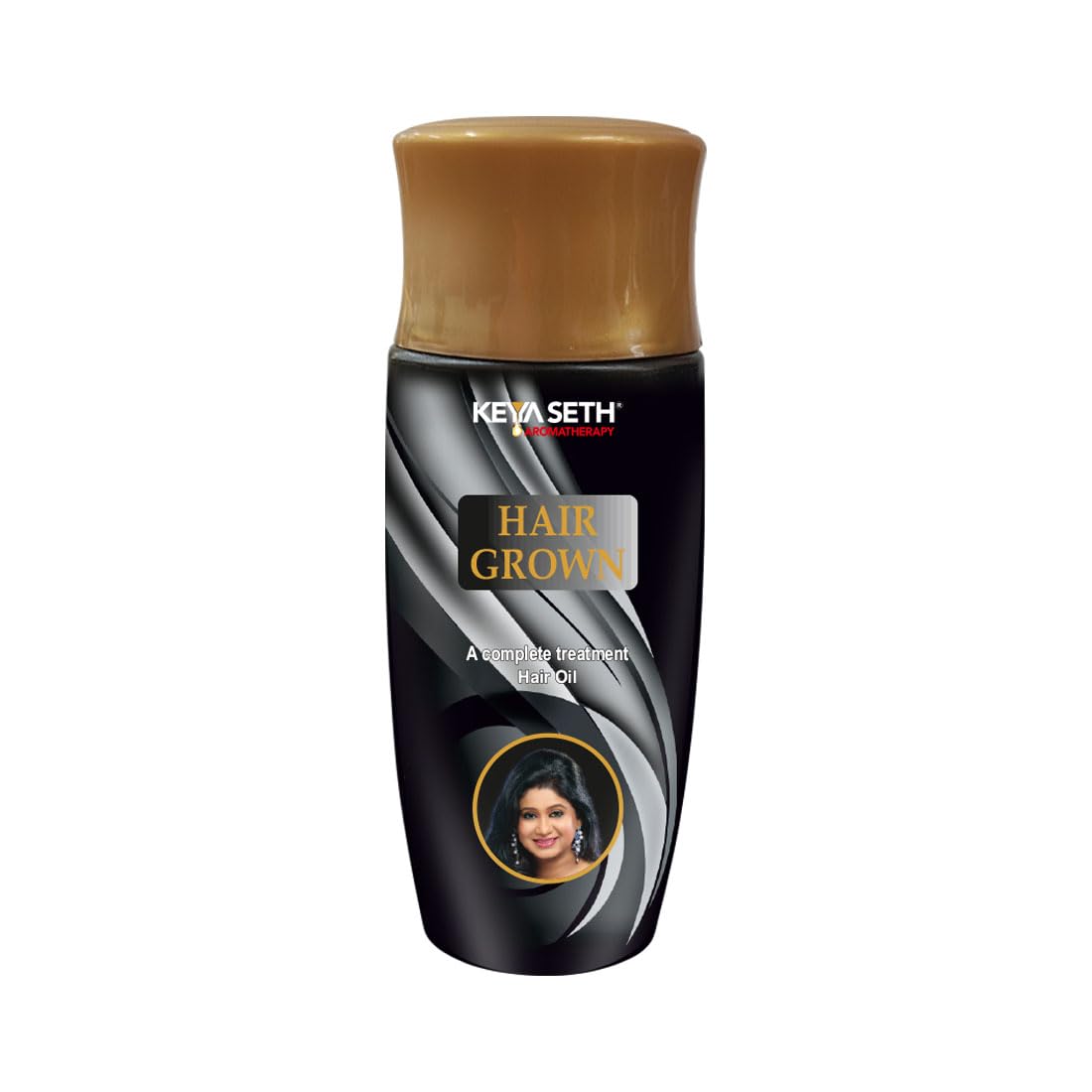 KEYA SETH AROMATHERAPY Hair Growth Oil with Bhringraj, Methi & Amla - Promotes Thicker, Darker & Shiny Hair for Men & Women - 100mL Natural Ayurvedic Treatment for Hair Loss & Scalp Care - Perfect for Daily Hair Care Routine & Styling