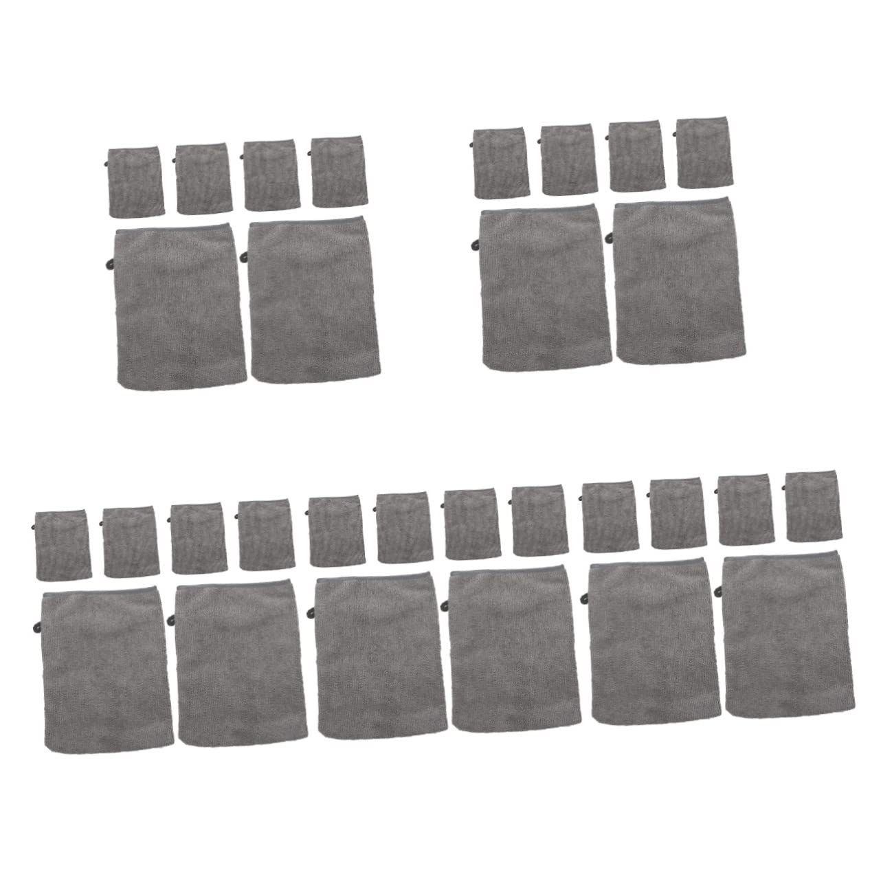 DOITOOL 30-Pack Microfiber Makeup Remover Gloves - Reusable Facial Cleaning Sponge & Mitts for Gentle Makeup Removal, Face Wash & Skincare - Soft & Hypoallergenic Makeup Remover Cloths & Pads for Daily Beauty Routine
