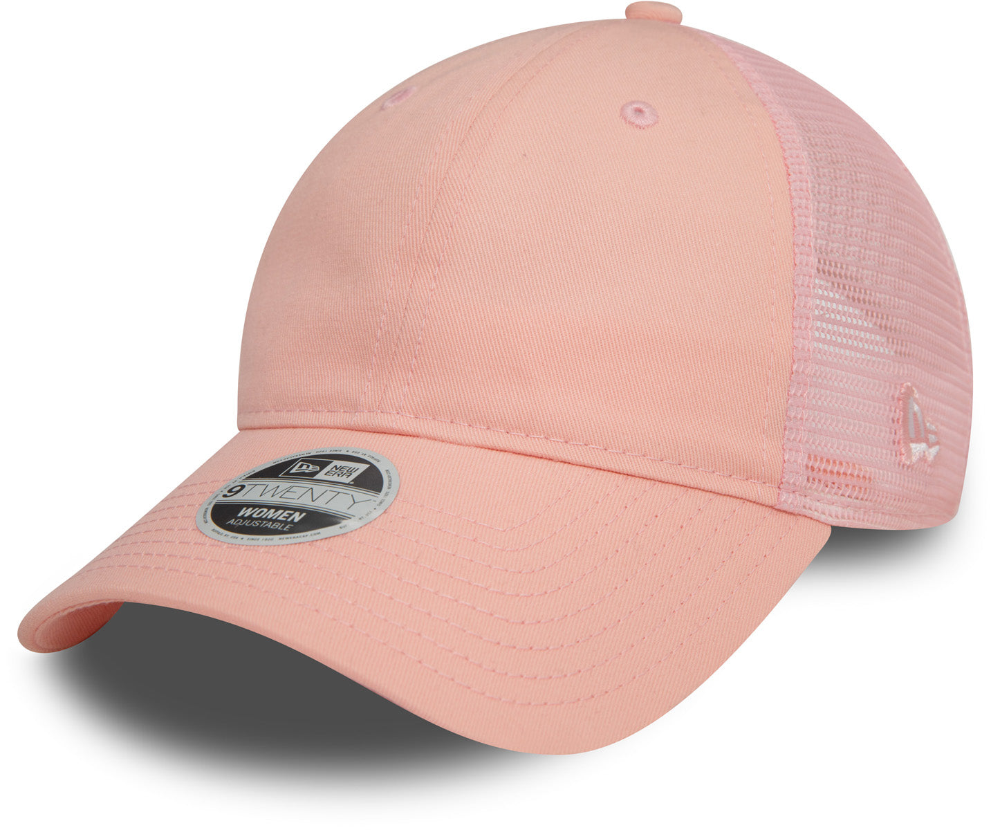 Women's New Era 9Twenty Blush Pink Snapback Trucker Hat - Stylish Baseball Cap for Casual Wear, Outdoor Activities & Fashion Accessories
