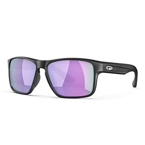 Matte Black Frame/Violet Mirrored Lens
