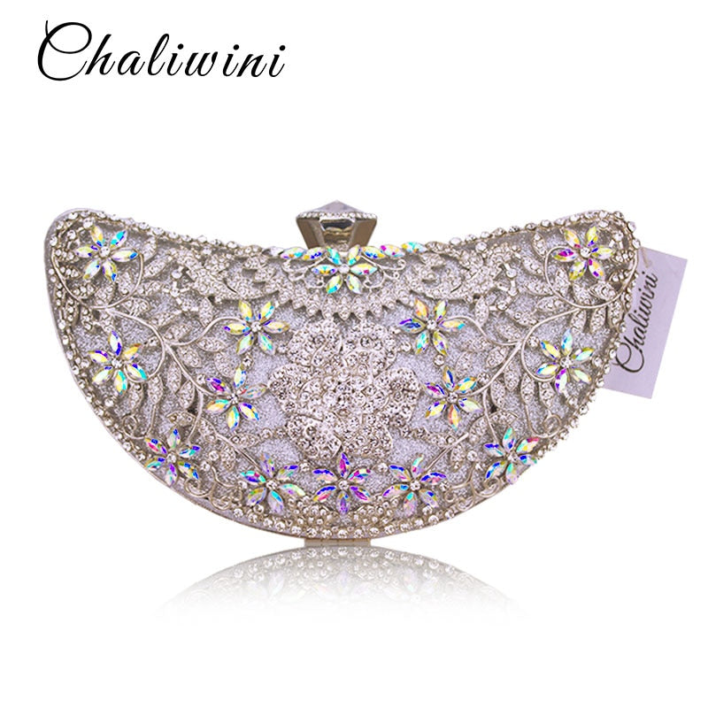 Elegant Women's Classic Clutch Evening Bag for Parties, Weddings & Formal Events - Stylish Handheld Purse for Night Out