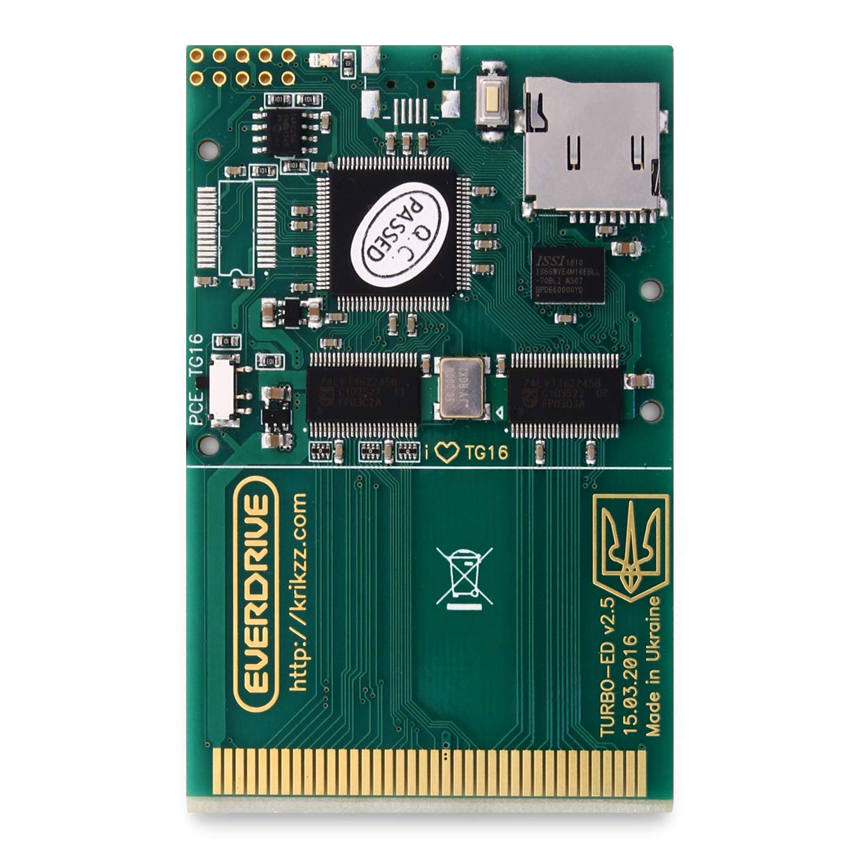 Turbo EverDrive v2 Flash Cartridge - Compatible with TurboGrafx-16 & PC Engine - Play Retro Games Instantly - Perfect for Classic Gaming Enthusiasts & Collectors