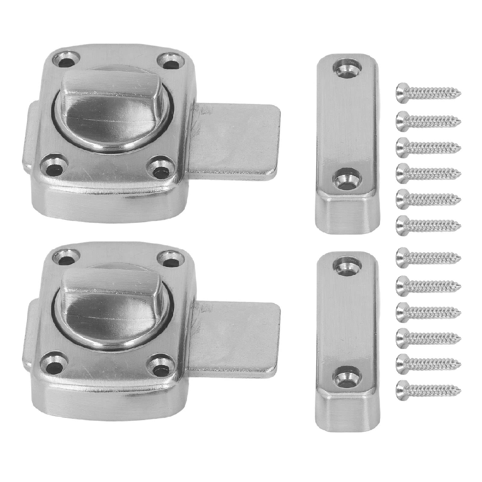 High-Quality Zinc Alloy Rotating Bolt Screws - Secure Lock for Furniture, Bathroom, Home, Hotel & Garage Doors | Durable Hardware for Interior & Exterior Door Security