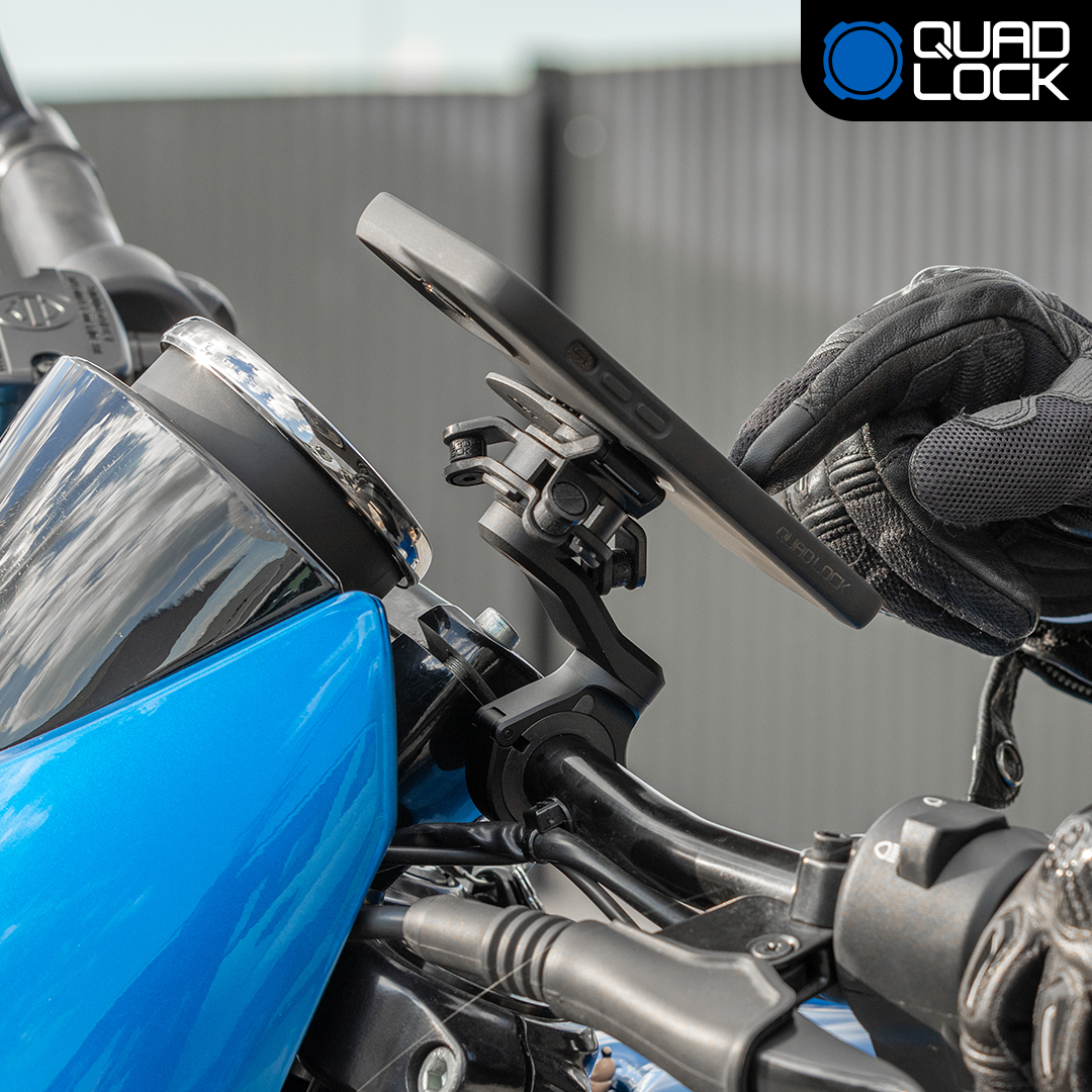 Universal Motorcycle Handlebar Mount for Phone & GPS - Durable & Adjustable - Perfect for Adventure Riding, Commuting & Off-Road Navigation