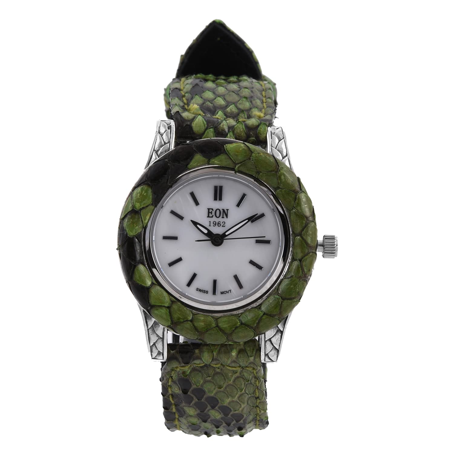 Shop LC Bali Legacy EON 1962 Movement Sterling Silver Women's Watch with 100% Genuine Leather Strap - Perfect for Everyday Wear, Office & Special Occasions
