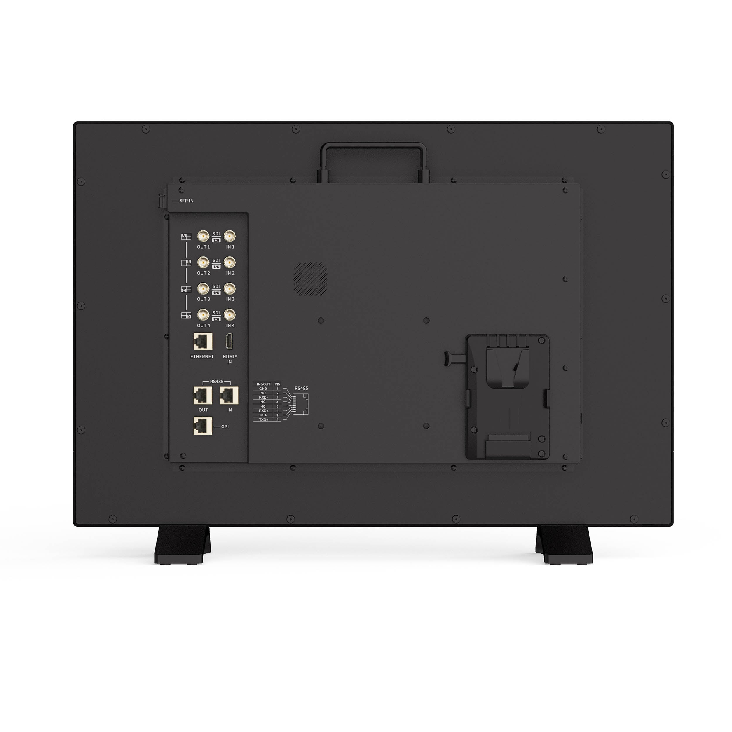 BM U245 23.8 Inch 4K/8K 12G-SDI Professional Studio Broadcast Monitor - High Resolution Reference Display for Live Production, Color Grading & Video Editing (Special Order)