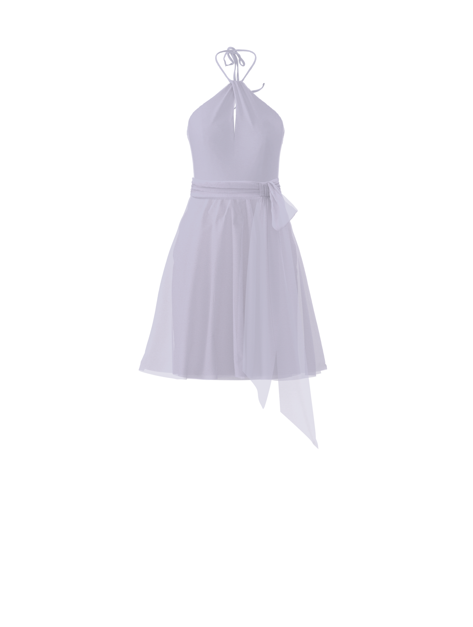 Colby Bodice & Carla Skirt Set with Sash Belt in Lilac - Perfect for Weddings, Parties, and Special Occasions