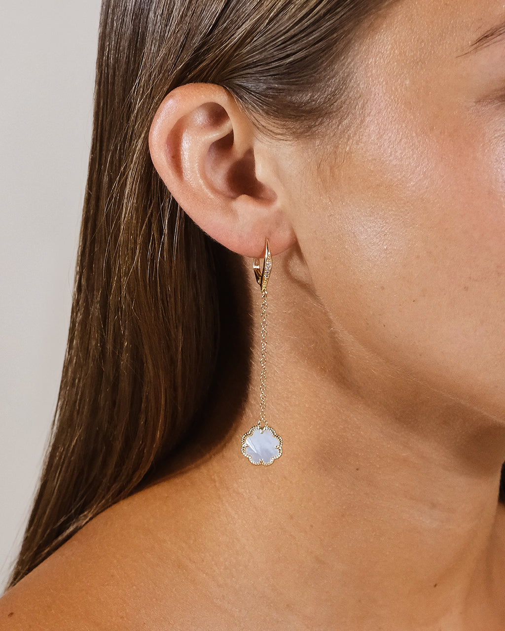 Elegant Rose Petal Long Drop Earrings for Women - Romantic Floral Dangle Jewelry for Date Night & Special Occasions