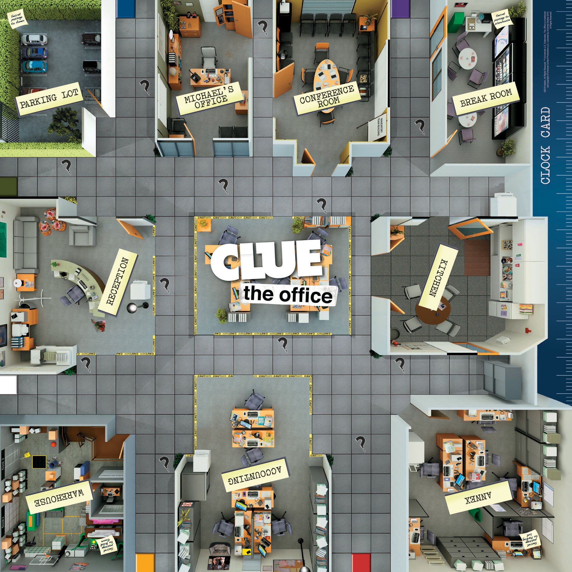 CLUE®: The Office Edition - A Dunder Mifflin Mystery Board Game | Fun Office Party & Family Game Night Entertainment