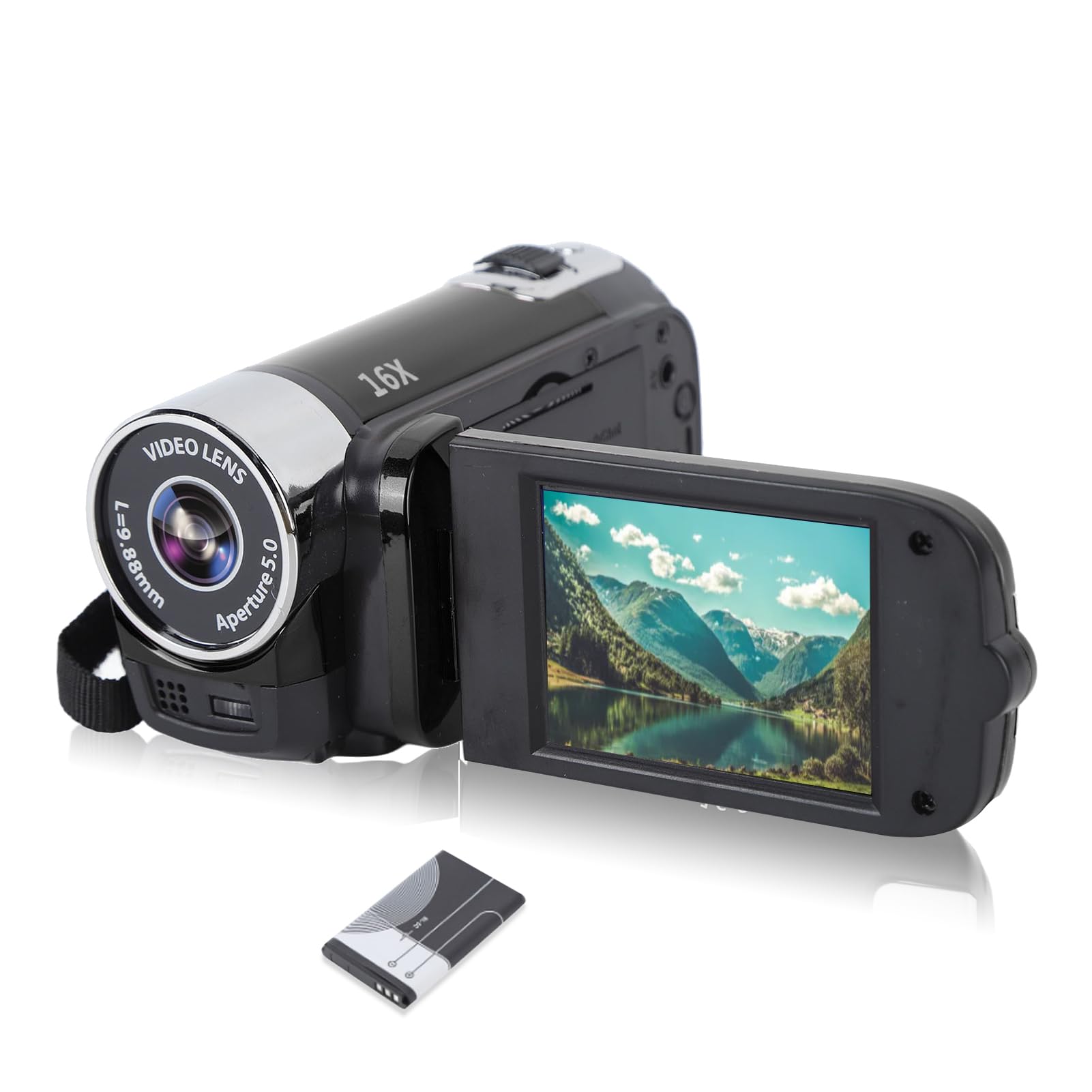 4K HD Digital Camera with 16X Zoom - Vlogging Camcorder for YouTube, Travel & Content Creation | 2.7 Inch Rotatable Screen for Easy Recording & Selfies | Perfect for Vloggers, Travelers & Beginners