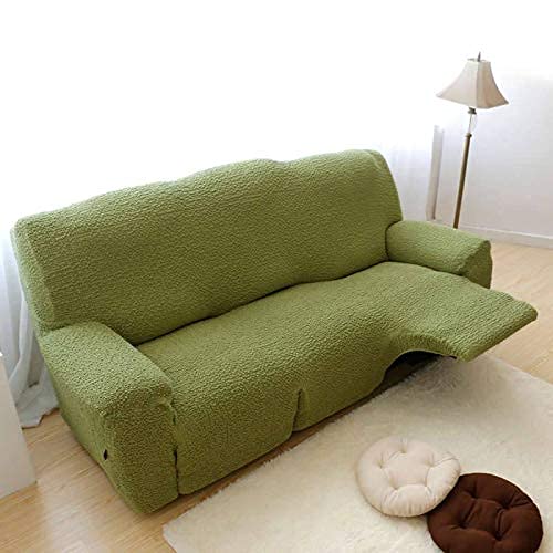 UHNGE-ER Stretchable 3-Seat Recliner Sofa Slipcover - Non-Slip Elastic Furniture Protector for 1/2/3 Cushion Couches & Massage Recliners (Fits 90-130cm) - Perfect for Living Room, Home Theater & Family Gatherings