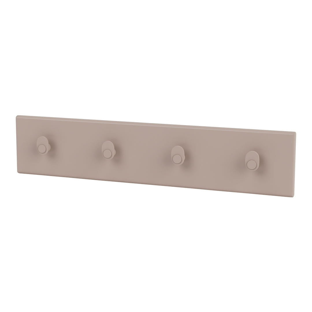 K812 Wall Mounted Coat Rack with 4 Hooks - Space Saving Entryway Organizer for Hats, Jackets & Bags