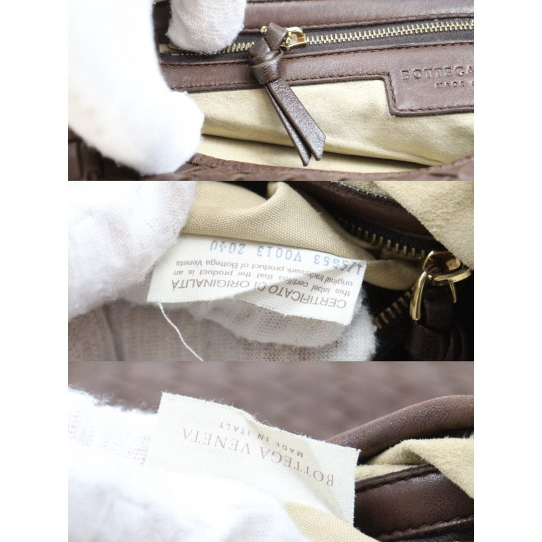 Bottega Veneta V25042417 Genuine Lamb Leather Braided Handbag - Pre-Owned Luxury Purse for Women | Perfect for Work, Evening Events & Special Occasions