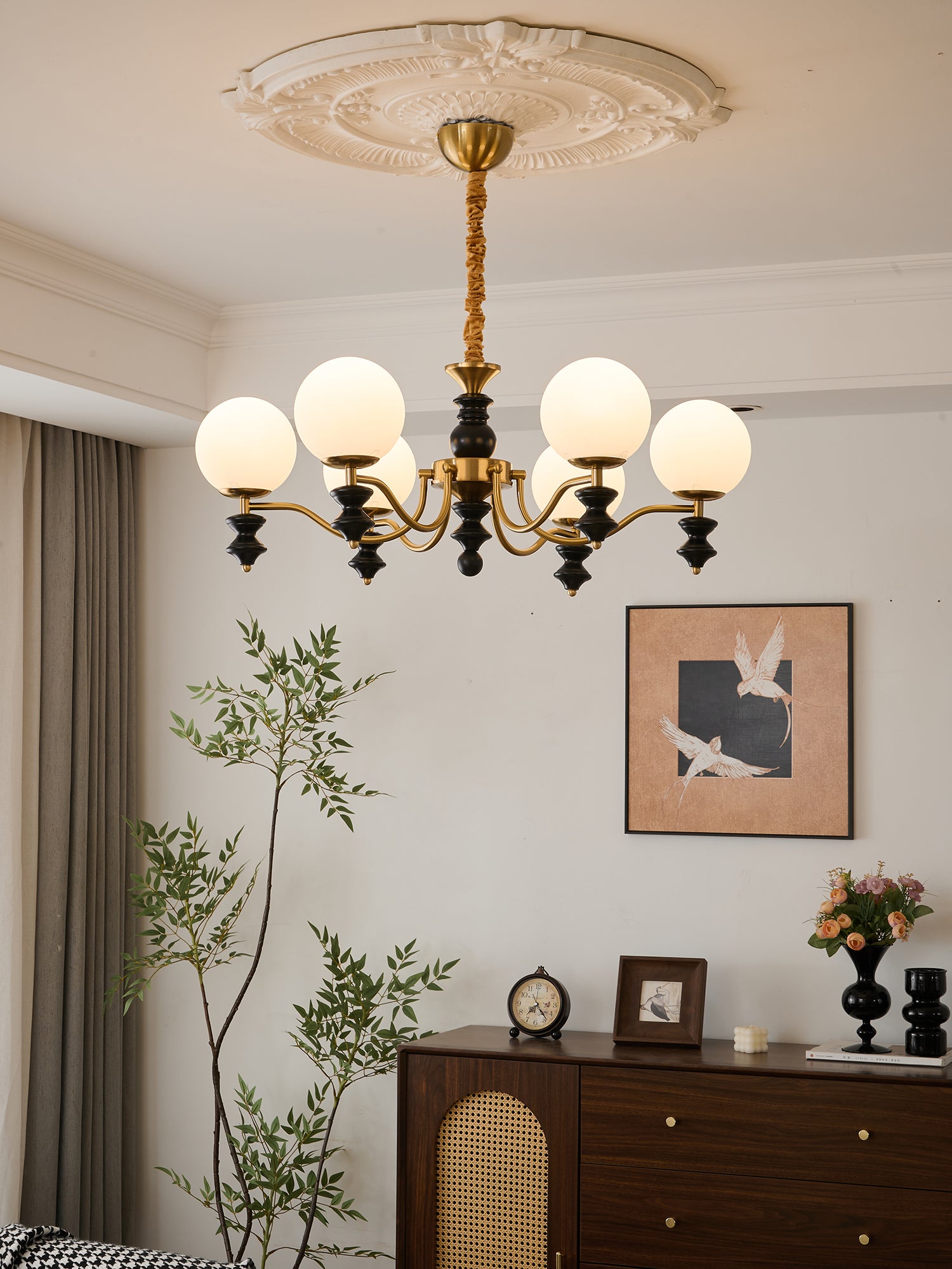 Elegant Cadence Chandelier - Modern Crystal Ceiling Light Fixture for Dining Room, Living Room & Bedroom | Perfect for Home Decor & Wedding Events