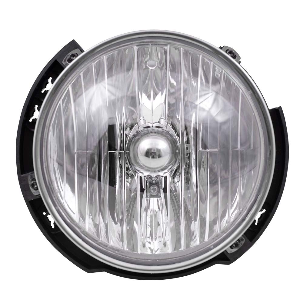 Brock Replacement Halogen Headlight Set - Driver & Passenger Side Compatible with 55078149AD 55078148AD | Perfect for Night Driving & Vehicle Maintenance