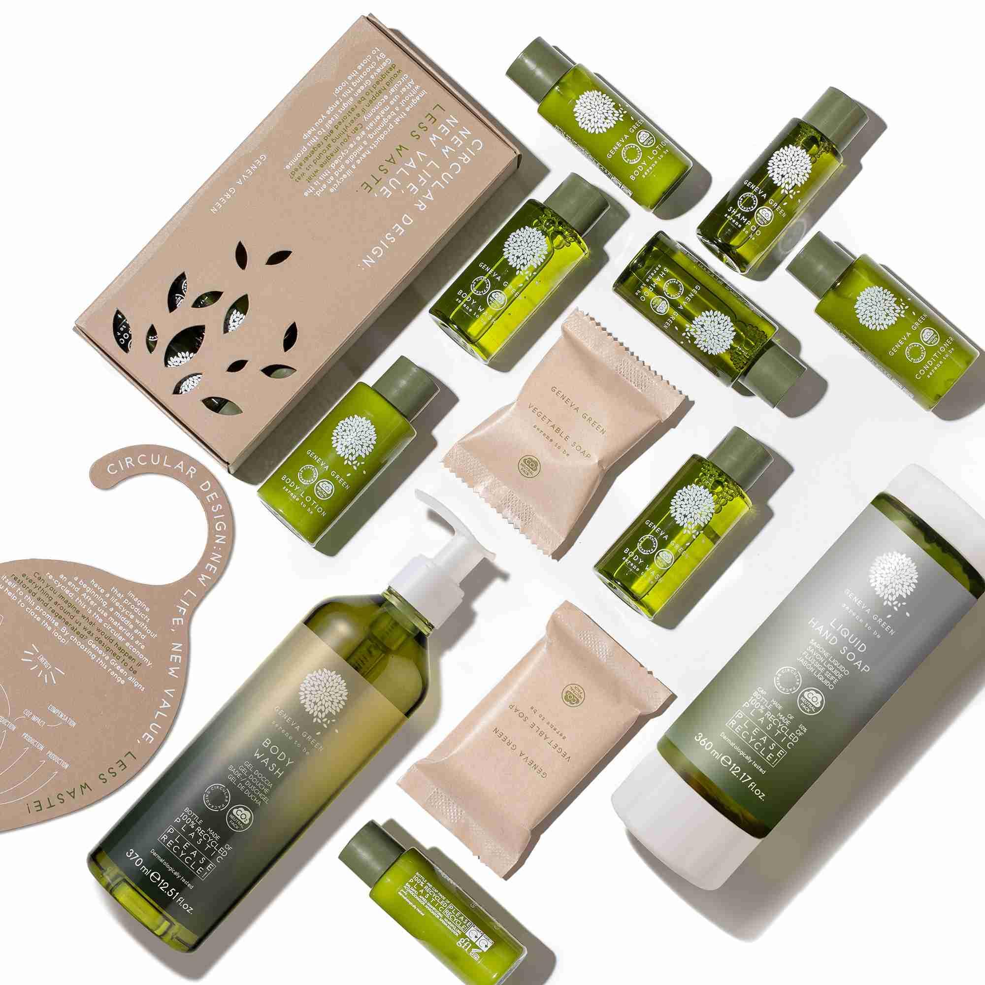 30ml Shampoo Travel Size (300 Pack) - Eco-Friendly Recycled PET Bottles for Hotels, Gyms & Salons
