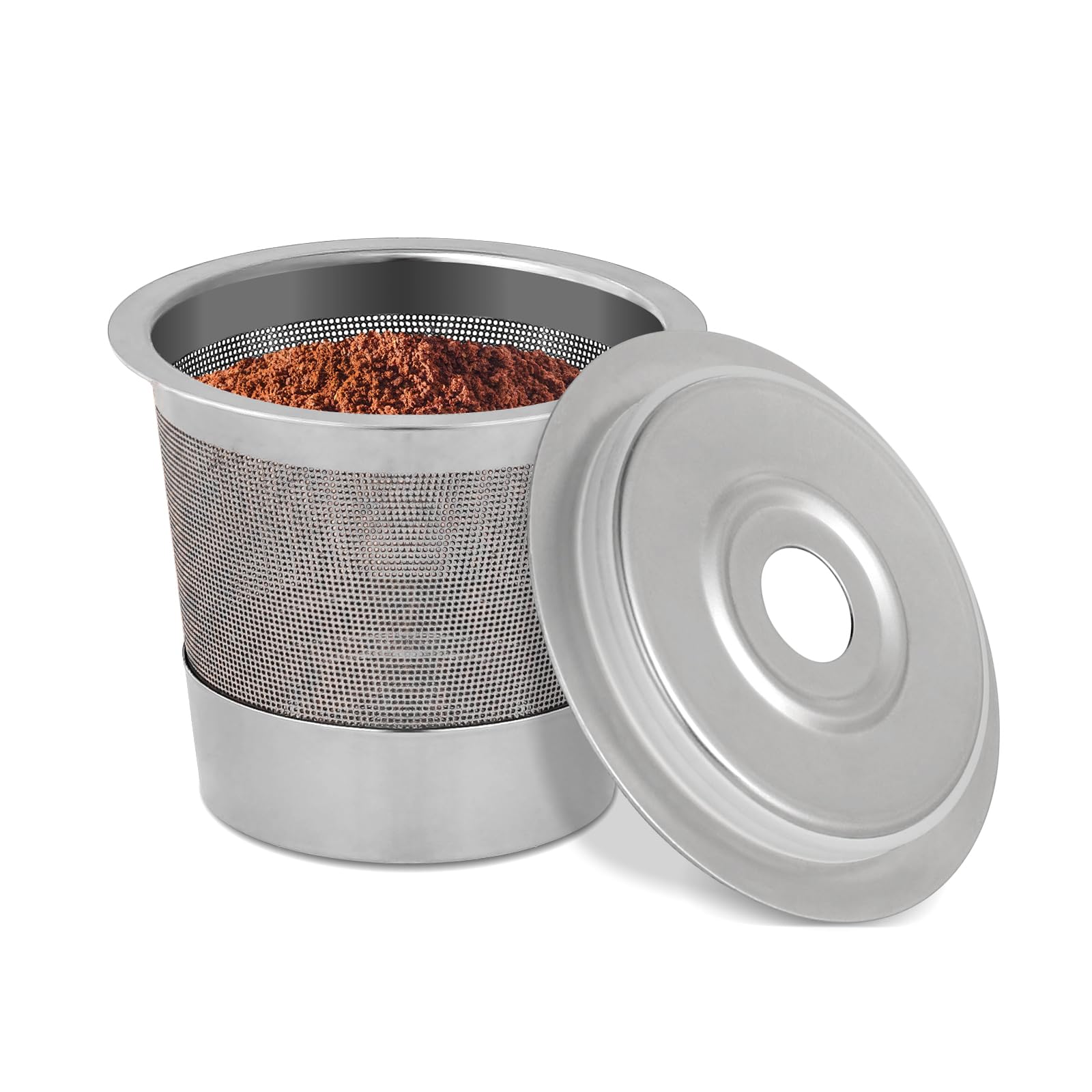 2 Pack Reusable K-Cups for Ninja Dual Brew Coffee Maker - Stainless Steel Refillable Coffee Pods Compatible with Ninja CFP101 & PB051 | Eco-Friendly Coffee Accessories for Home & Office Brewing