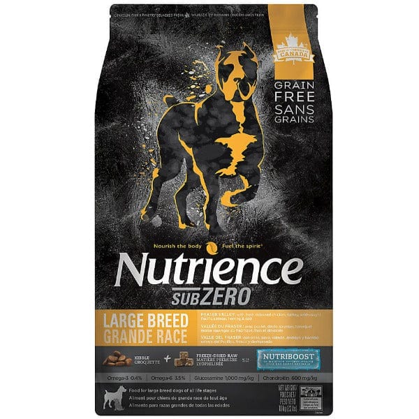 Nutrience SubZero Fraser Valley Large Breed Dry Dog Food - 10kg (22 lbs) High Protein Grain-Free Recipe for Adult Dogs - Ideal for Active & Outdoor Lifestyles