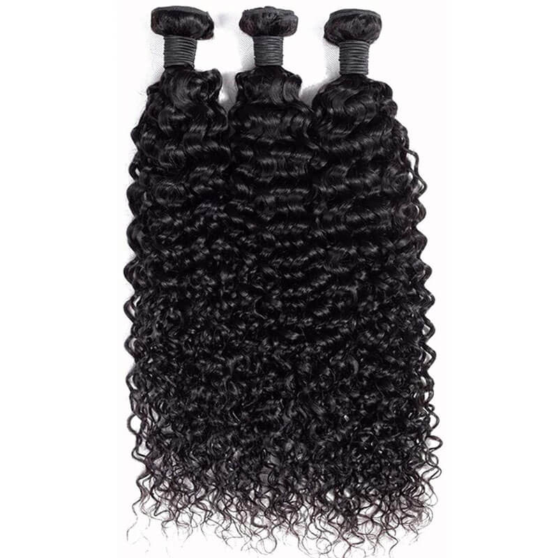 Eullair 3/4 PCS Curly Hair Bundles with 4x4 5x5 6x6 HD Lace Closure - Brazilian Virgin Human Hair Extensions for Natural Look & Styling - Perfect for Daily Wear, Parties & Special Occasions