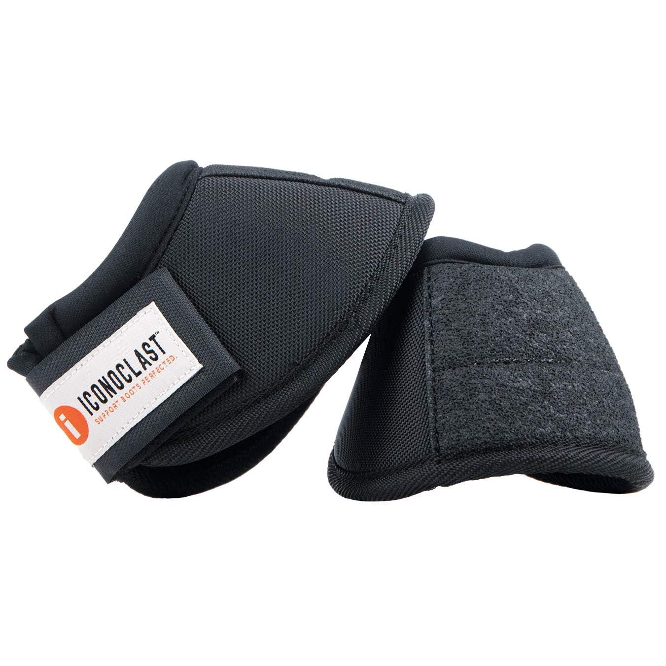 Iconoclast Horse Bell Boots - Black, Large Size - Durable & Protective Horse Riding Gear for Jumping, Training & Show Events