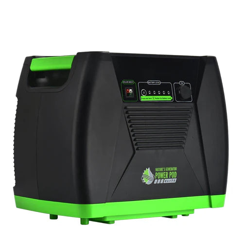 Natures Generator Elite Power Pod - Portable Solar Generator for Camping, Emergencies & Off-Grid Power - 1200W Solar Powered Battery Backup for Home & Outdoor Use