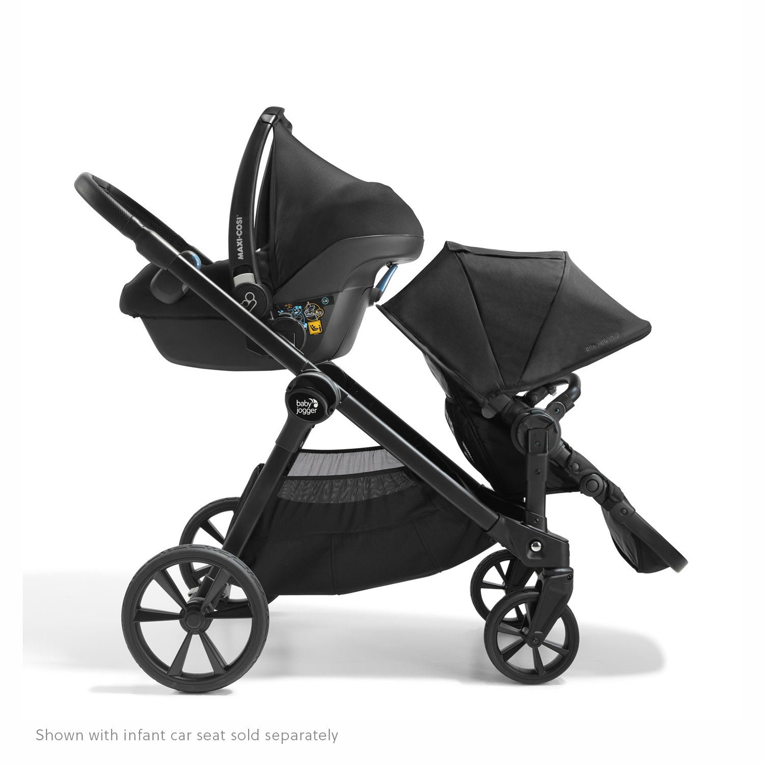 Baby Jogger City Select 2 Stroller - Lightweight Travel Stroller with Adjustable Seat | Perfect for Urban Commuting & Family Outings