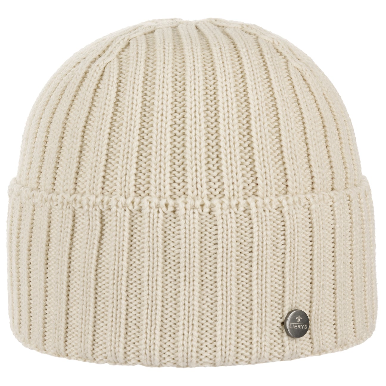Lierys Merino Wool Knit Beanie with Foldable Cuff - Warm Winter Hat for Men & Women - Perfect for Skiing, Hiking, and Cold Weather Activities