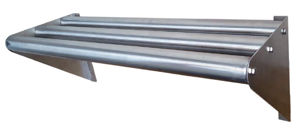 Stainless Steel Wall Shelf 18x36 Inches - Commercial Grade Heavy Duty Tubular Metal Shelving for Kitchen, Garage, Warehouse & Retail Storage