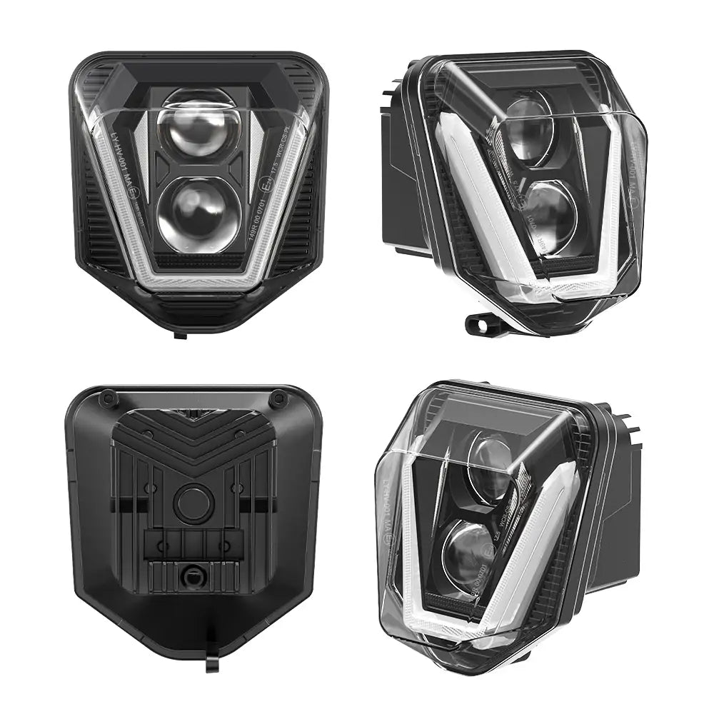 HUSQVARNA 300TE LED Headlight Assembly with White DRL - High Performance Motorcycle Headlight for Off-Road & Night Riding