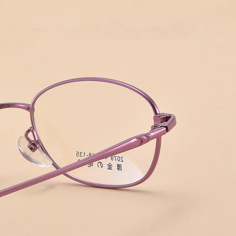Bclear Women's Full Rim Small Oval Square Alloy Eyeglasses My2079 - Stylish Lightweight Frame for Work, Reading & Everyday Use
