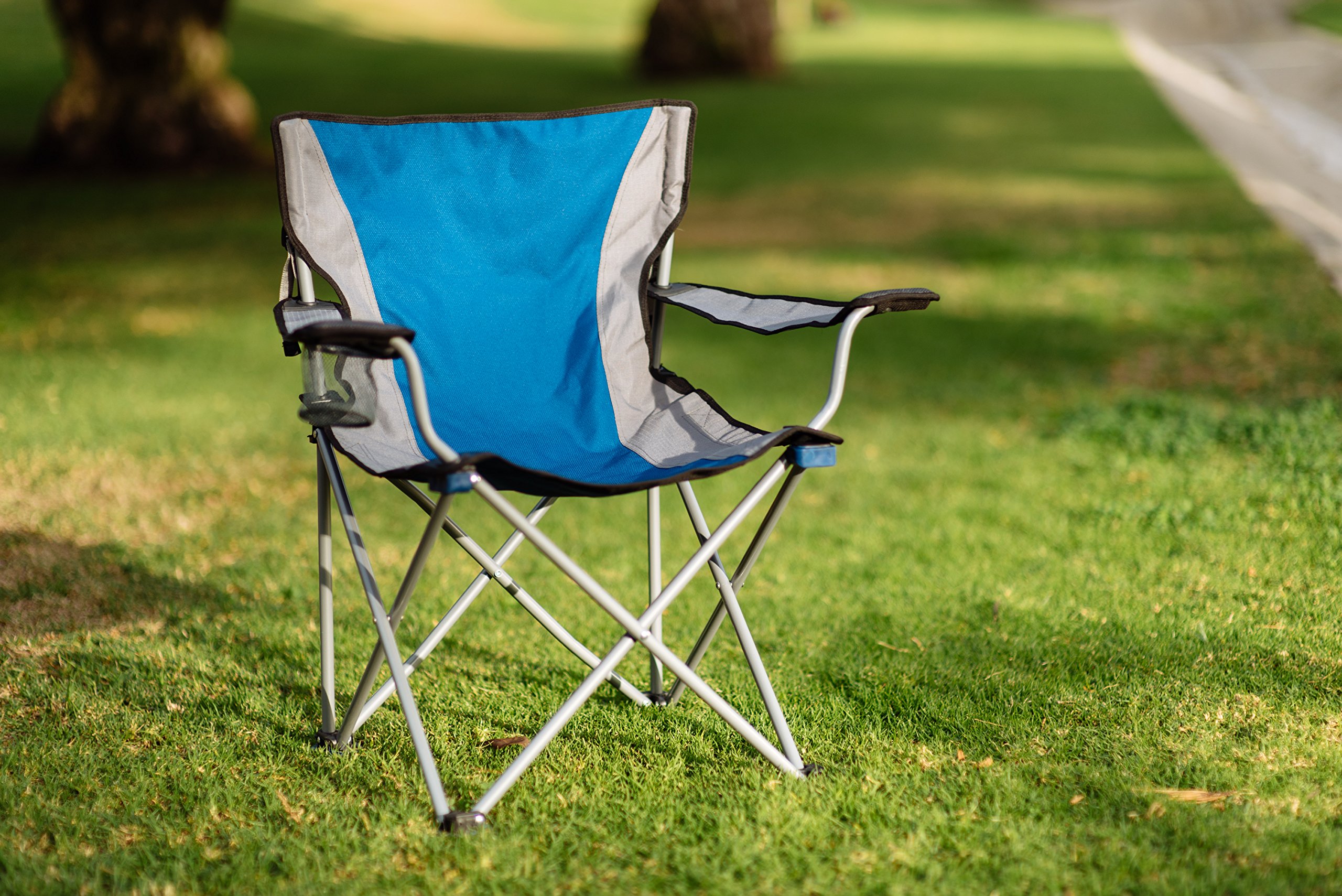 Portable Folding Camping Chair with Padded Arms - Lightweight Travel Chair for Outdoor Adventures, Beach, Picnics & Backpacking | Easy Rider Comfortable Seat