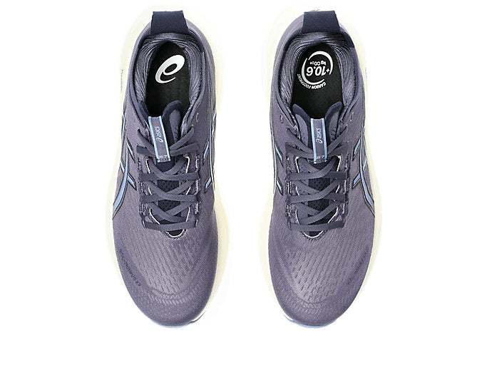 ASICS Gel-Nimbus 27 Men's Running Shoes (2E Wide Width) - Indigo Fog/Denim Blue | Cushioned Support for Long-Distance Running & Marathon Training