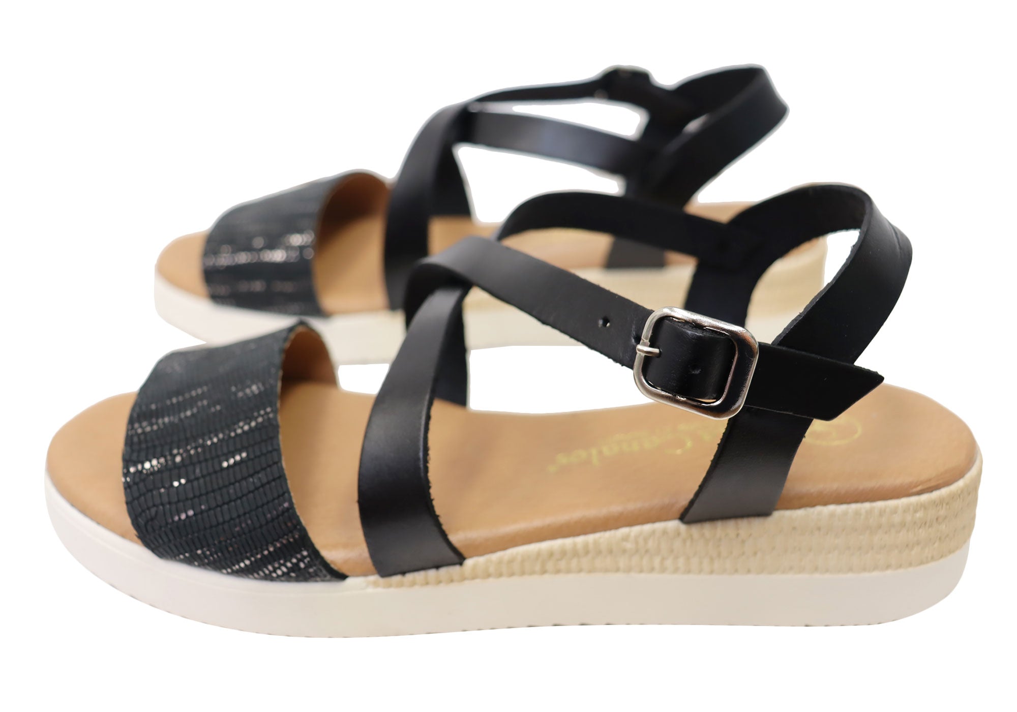 Lola Canales Cambridge Women's Comfort Leather Sandals - Handmade in Spain - Perfect for Summer Travel, Beach Vacations & Casual Outings