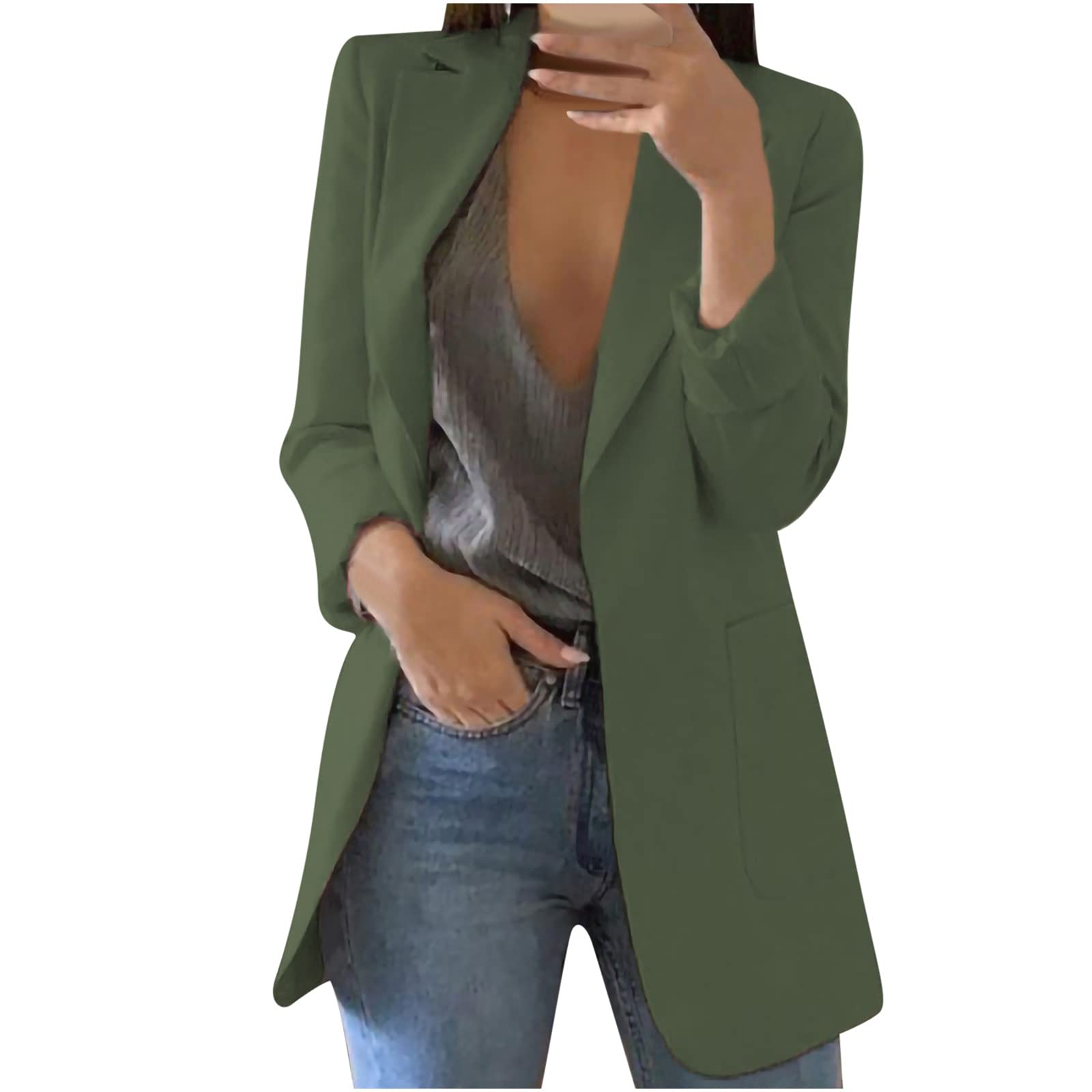 Women's Professional Blazer Jacket - Elegant & Sexy Work Blazer, Windproof Trench Coat for Office & Business (Spring/Autumn Wear) | Perfect for Business Meetings, Office Outfits & Formal Events