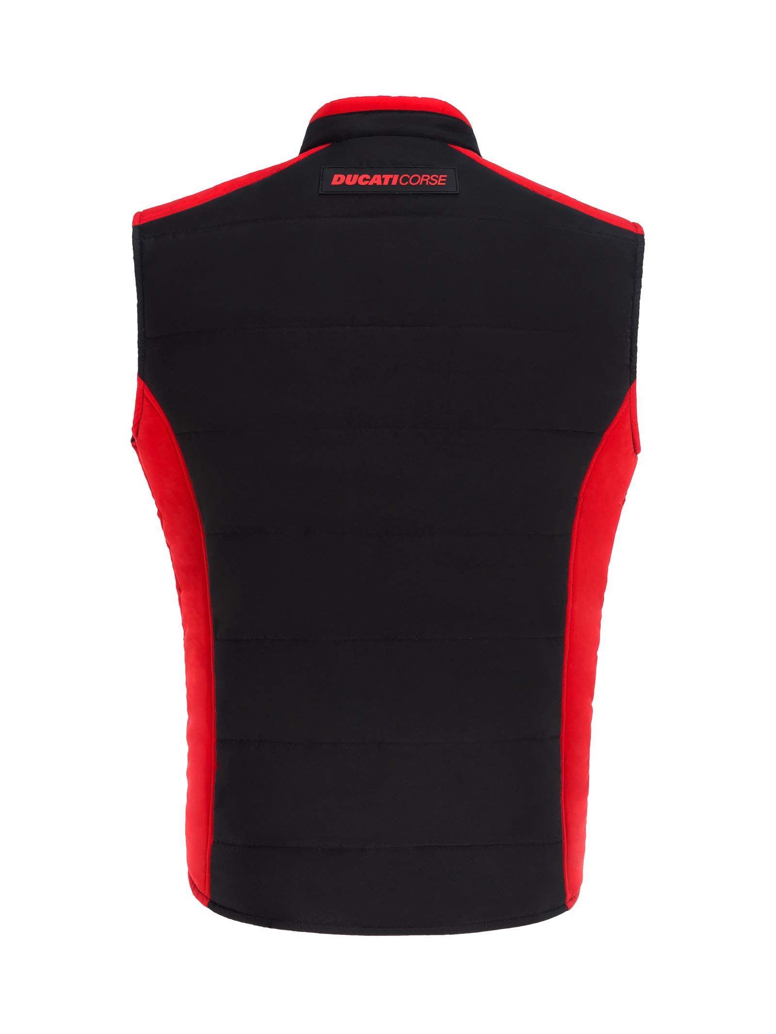 2019 Ducati Corse Racing MotoGP Men's Black/Red 100% Nylon Body Warmer Gilet - Lightweight Windproof Vest for Motorcycle Riding & Outdoor Sports