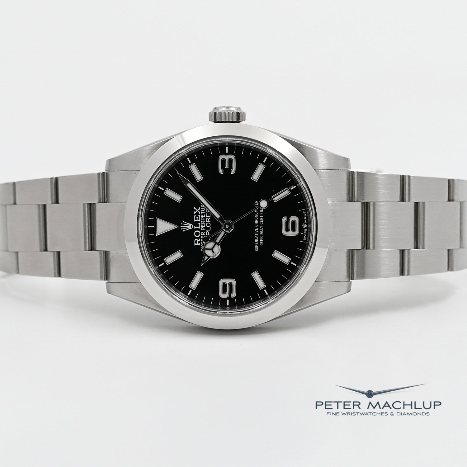 Rolex Explorer 40mm Stainless Steel Men's Watch - Luxury Automatic Timepiece for Outdoor Adventures & Business Occasions