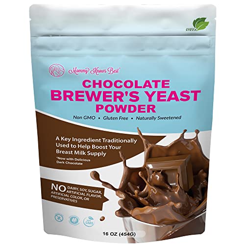 Organic Brewer's Yeast Powder for Lactation Cookies - Natural Breastfeeding Supplement to Increase Milk Supply - Nutritional Yeast for Nursing Mothers - Postpartum Lactation Support for Women - Easy Baking Ingredient - Perfect for Homemade Lactation Cookies, Smoothies & Healthy Snacks