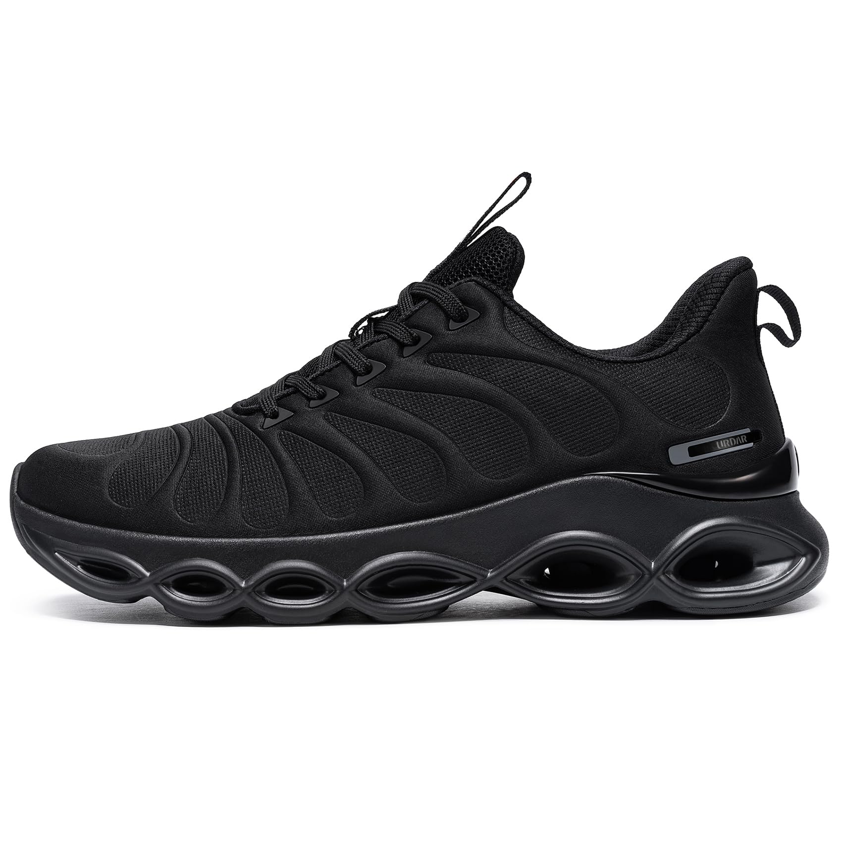 Men's Trail Running Shoes - Lightweight Comfortable Athletic Sneakers for Walking & Hiking - Breathable Fashion Sports Shoes (11 Wide, Black) - Perfect for Outdoor Adventures, Gym Workouts & Daily Wear