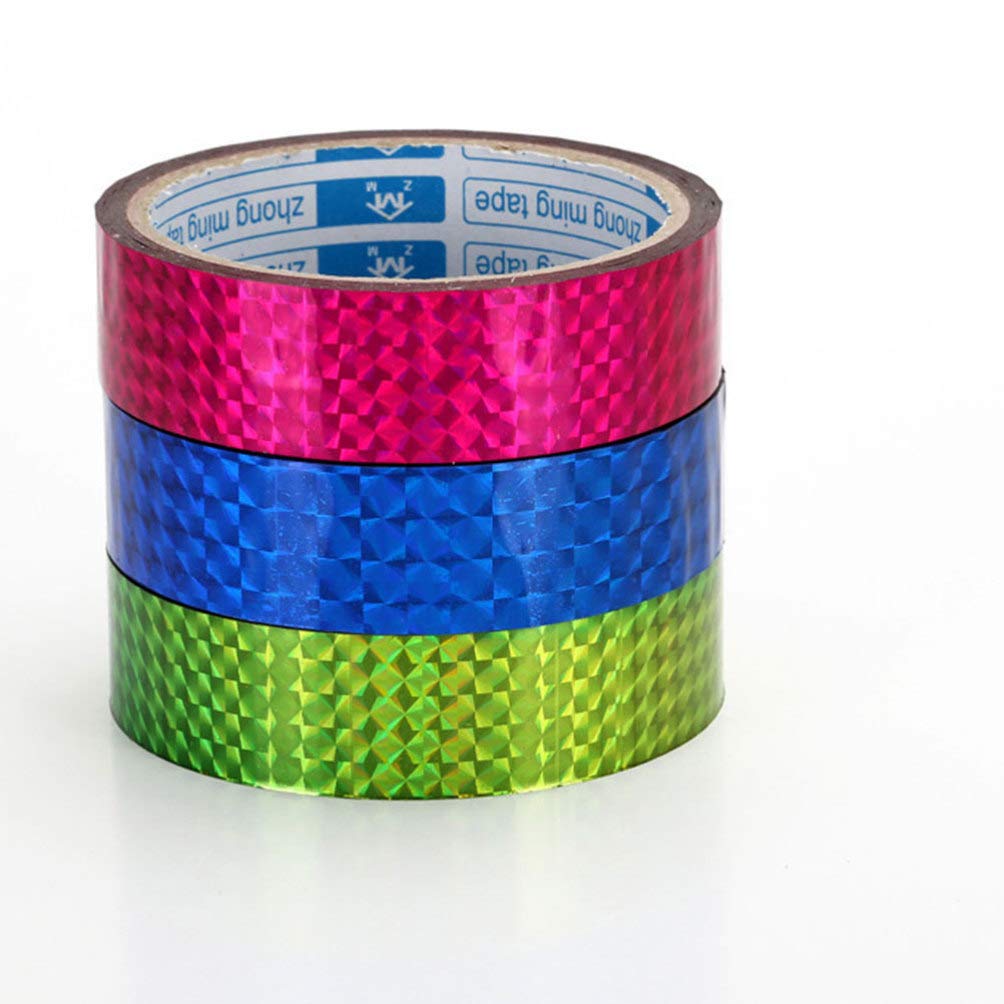 6 Rolls Holographic Wrapping Tape - DIY Photo Album Decorative Tape for Scrapbooking, Gift Wrapping & Craft Projects - Self-Adhesive & Easy to Use