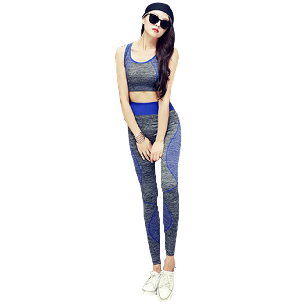 ZEVONDA Women's Sexy Jogging Yoga Sportswear Set - High Waist Workout Outfit for Running, Gym & Yoga | Perfect for Fitness, Lounge & Activewear