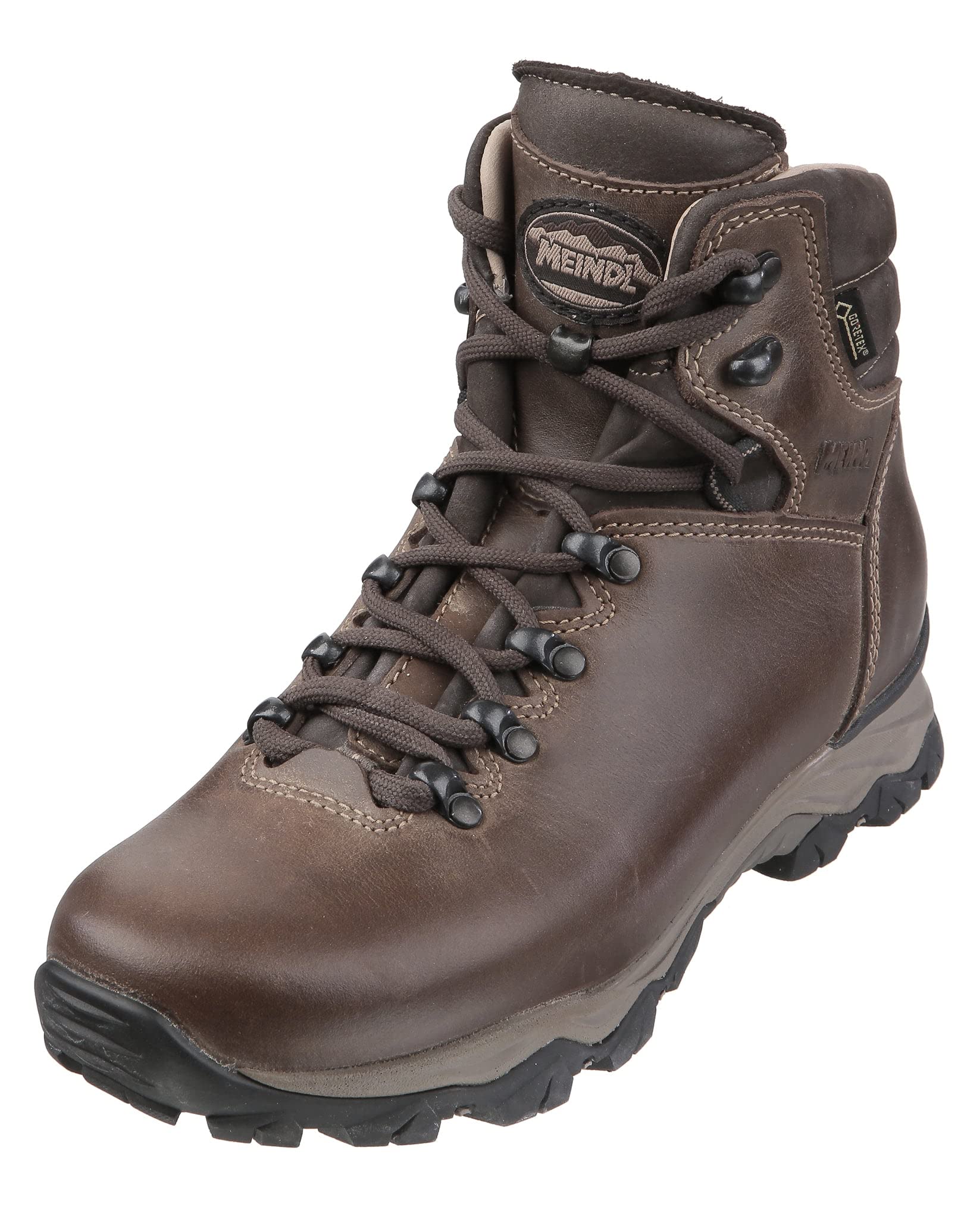 Meindl Women's Peru Lady GTX Hiking Boots - Waterproof Brown Leather Boots for Outdoor Trekking & Travel Adventures