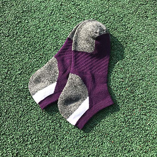 HaloYIYI Men's 5 Pack Low Cut Athletic Socks - Durable Ankle Mesh, Cushioned & Breathable Sport Socks for Running, Gym & Everyday Wear