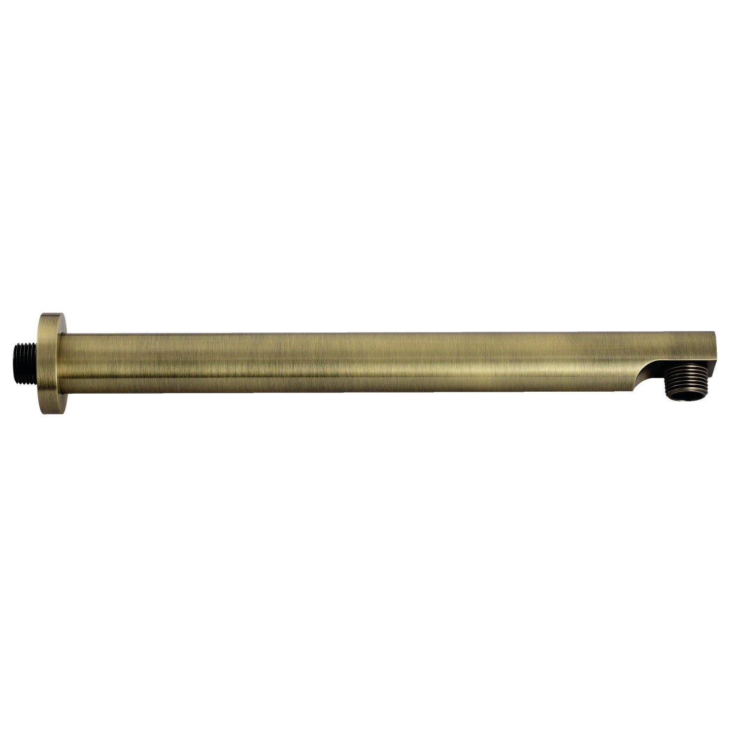AquaElements K8113E3 13 Inch Rain Drop Shower Arm with Flange in Antique Brass Finish - Perfect for Bathroom Renovation and Spa-Like Shower Experience