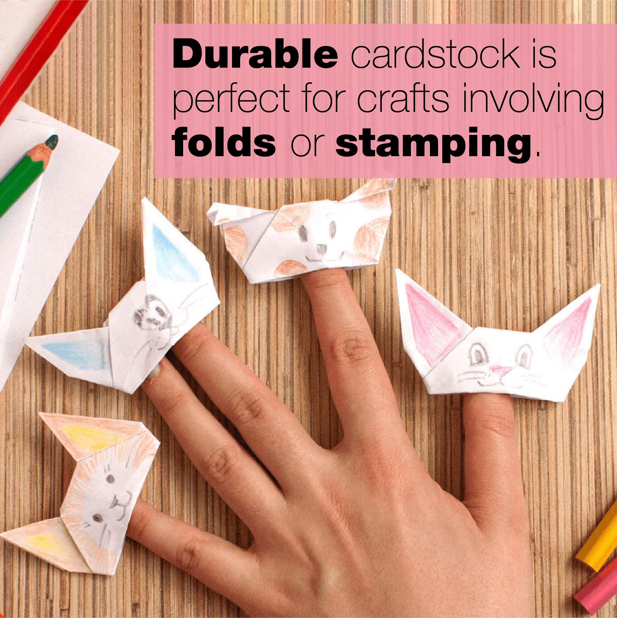 Premium 80lb Vellum Bristol Cardstock Paper - Springhill White 8.5