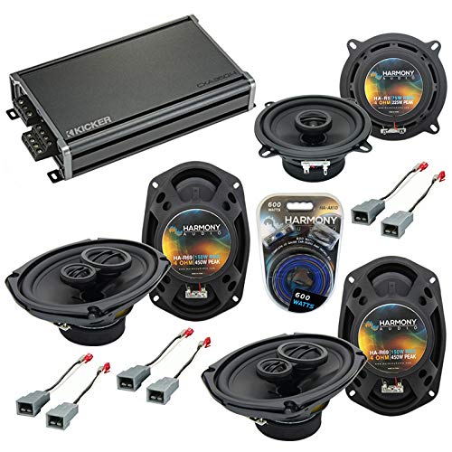 1996-2000 Plymouth Voyager OEM Speaker Replacement Bundle - Harmony Audio R5 R69 Speakers & CXA360.4 Amplifier - Perfect for Car Audio Upgrades and Enhanced Sound System