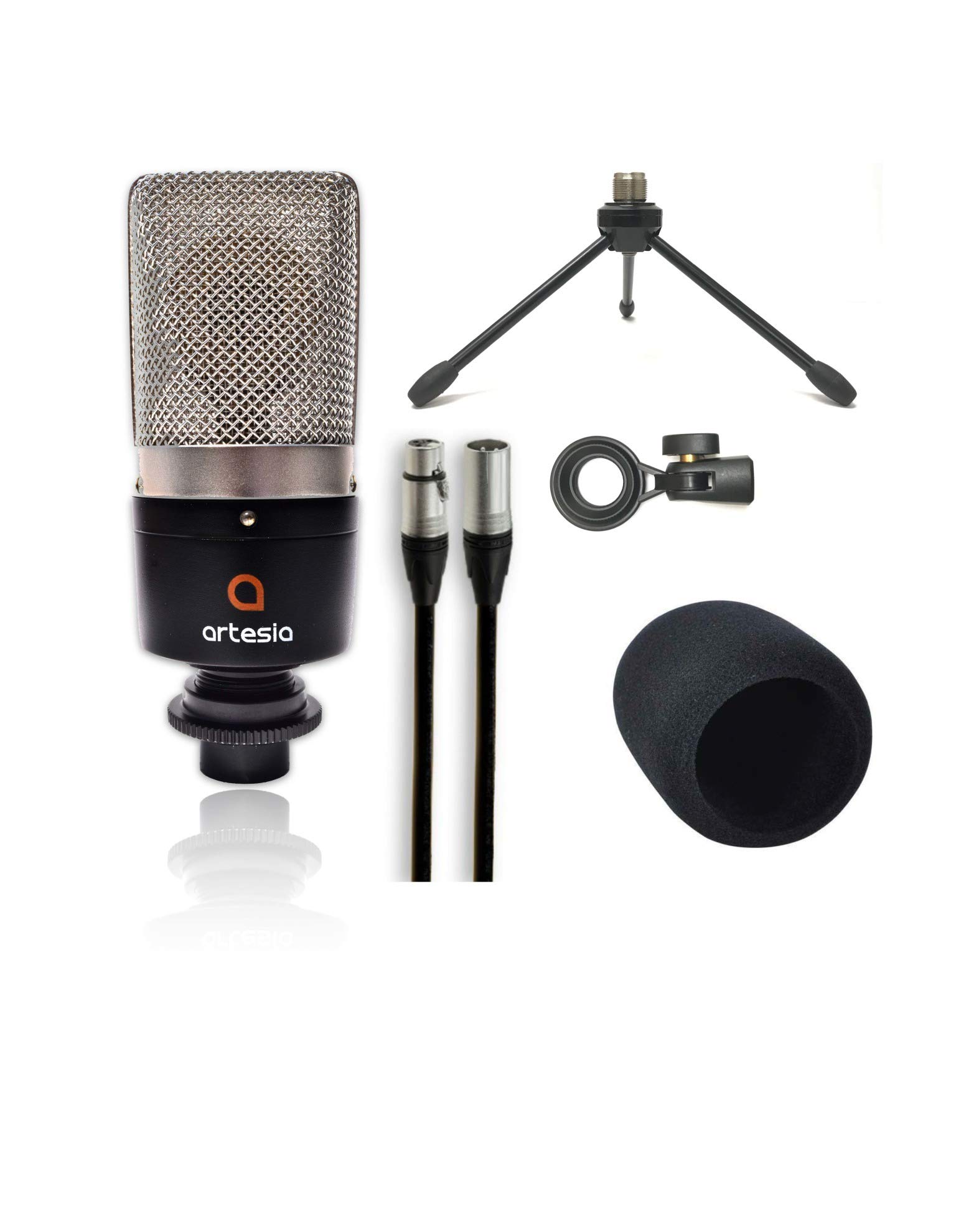 **Artesia ARB-6 Portable Recording Studio Bundle – 25-Key Xkey MIDI Keyboard, 24-Bit USB Audio Interface, Studio Headphones, Condenser Mic & Backpack – Perfect for Home Studios, Music Production & On-the-Go Recording**