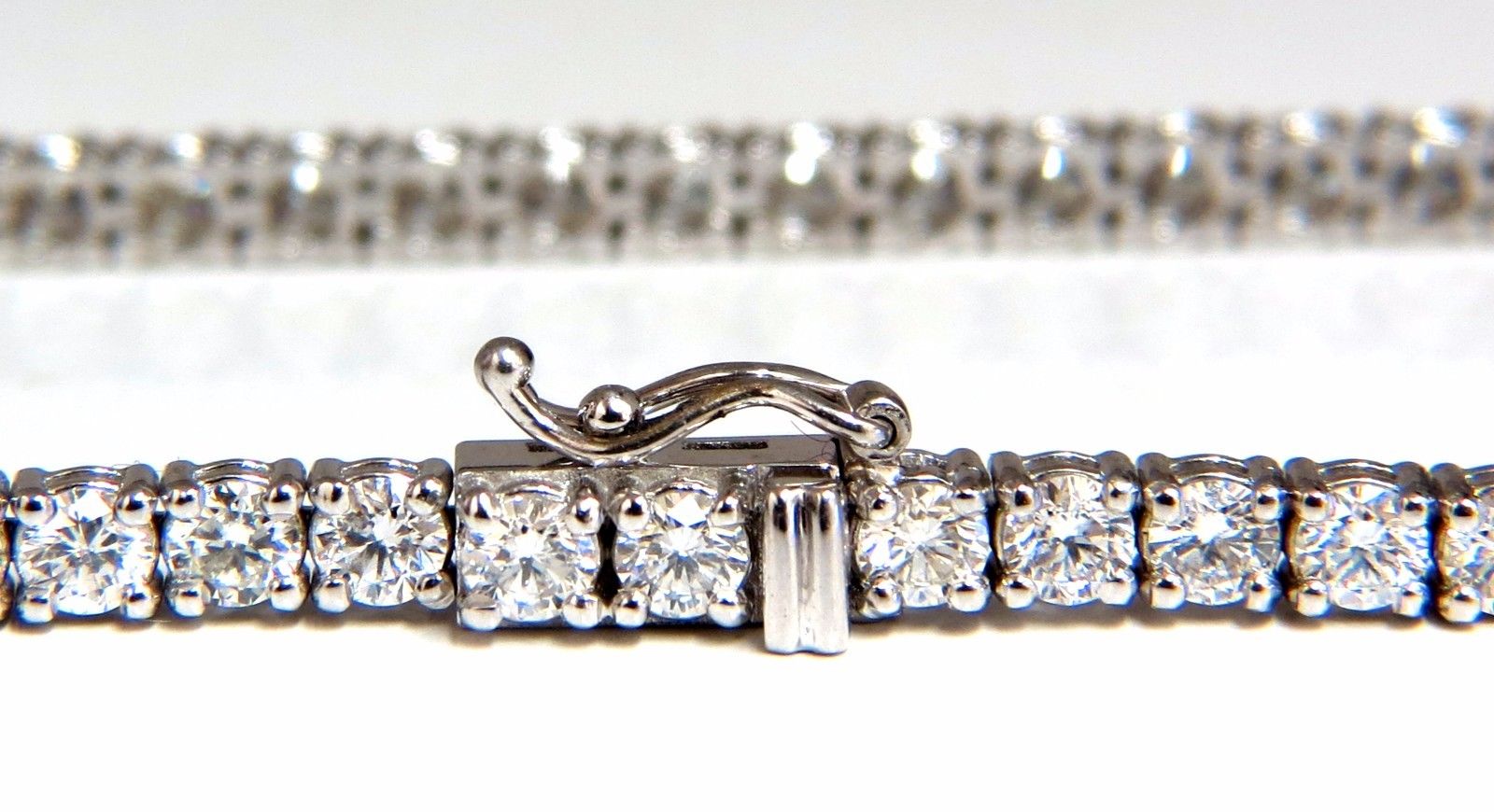 5.18ct Natural Diamond Tennis Bracelet in 14K Gold (G/VS) - 7 Inch, 54 Diamonds | Elegant Jewelry for Weddings, Parties & Special Occasions