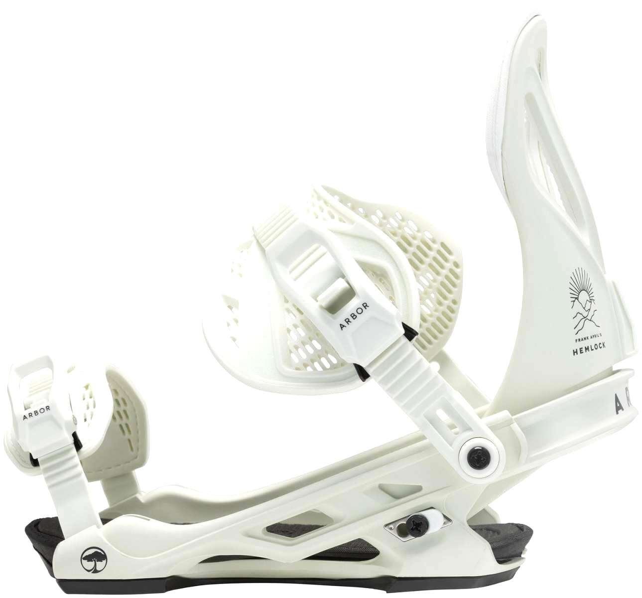 Arbor Hemlock Snowboard Bindings 2023 - Premium Adjustable Snowboard Bindings for Men & Women - Perfect for All-Mountain, Freeride & Park Snowboarding