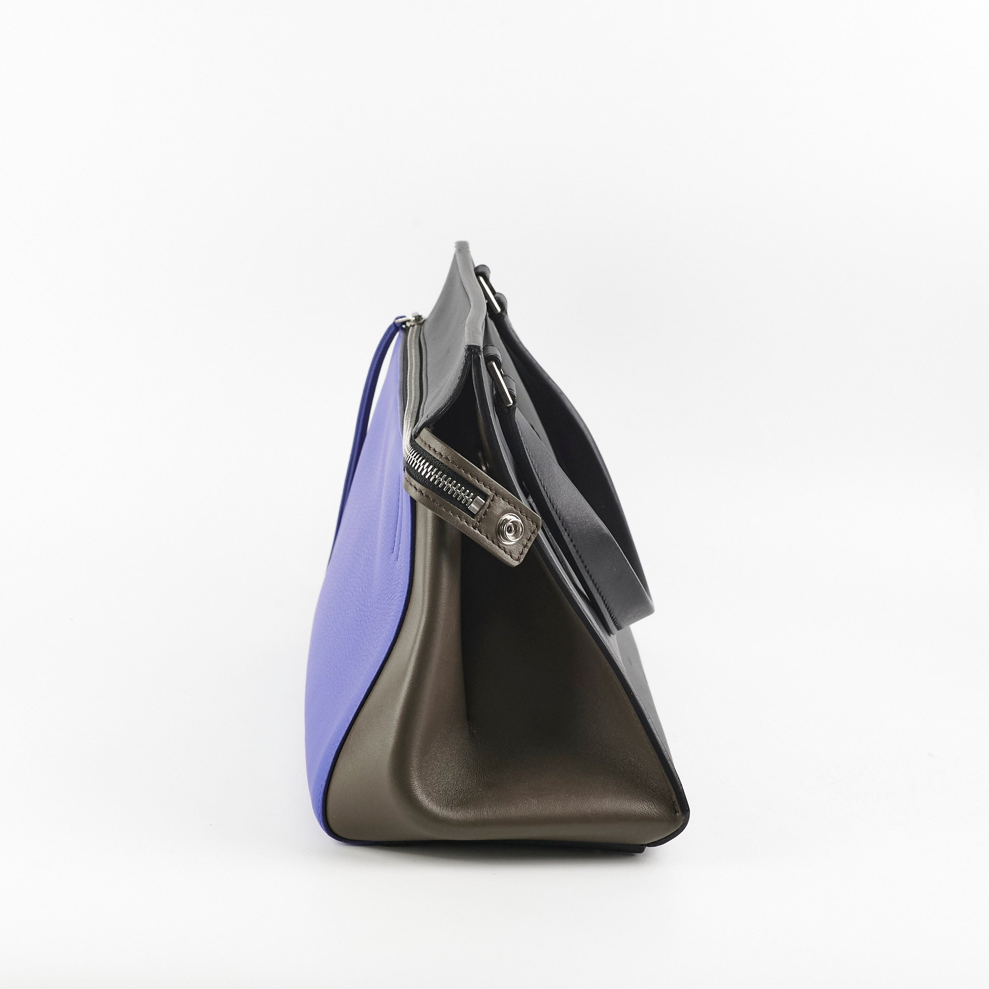 Celine Tri-Color Leather Trim Shoulder Bag for Women - Stylish Crossbody Purse for Work, Travel & Everyday Use