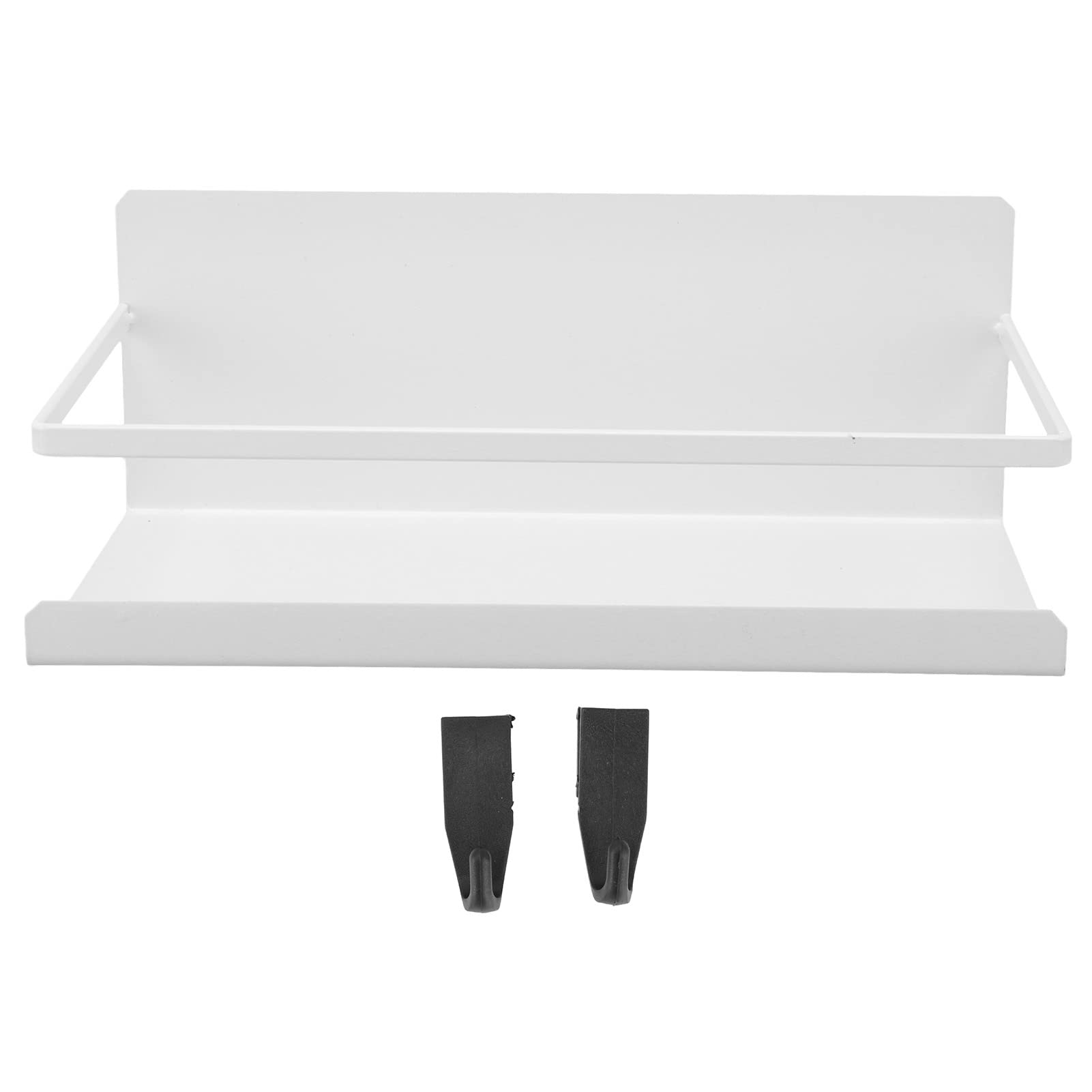 Fdit Magnetic Refrigerator Shelf - Single Layer Space-Saving Kitchen Rack with Strong Suction, Perfect for Spice Storage and Organizing Small Items in Fridge (C White) - Ideal for Home Kitchens and Compact Spaces